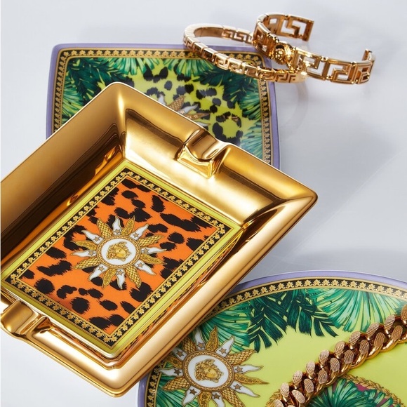 Versace Home jungle animalier Ashtray 5.1” - Picture 1 of 8